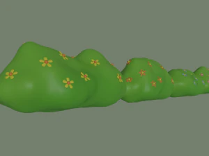 トゥーンブッシュ 3Dモデル