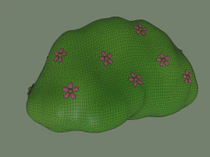 トゥーンブッシュ 3Dモデル