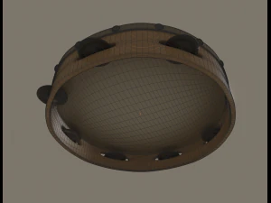 pandereta Modelo 3D