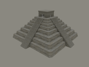 mayan temple 3Dモデル