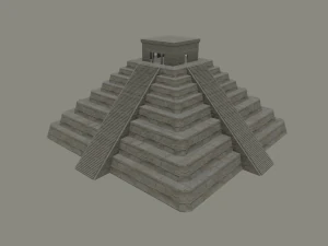 templo maia Modelo 3D