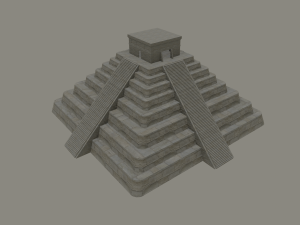 mayan temple 3D Model
