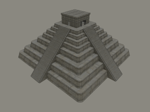 mayan temple 3D Model