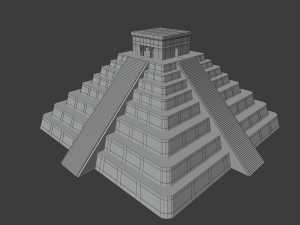 mayan temple 3D Model