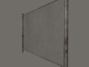 chain link fence Modelo 3D
