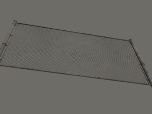 chain link fence Modelo 3D