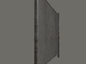 chain link fence Modelo 3D