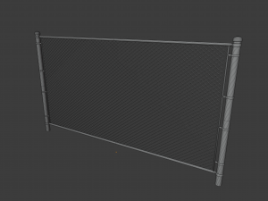 chain link fence Modelo 3D