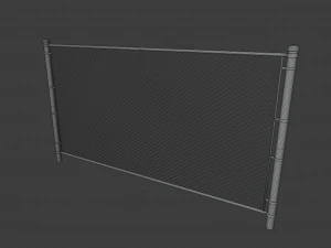 chain link fence 3D Model