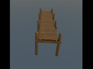 wood pier Modèle 3D