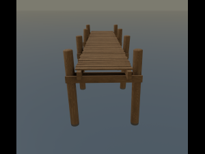 wood pier Modèle 3D