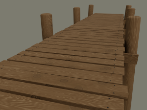 wood pier Modèle 3D