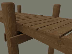wood pier Modèle 3D