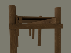 wood pier Modèle 3D