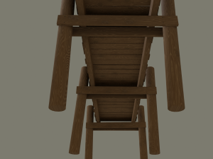 wood pier Modèle 3D