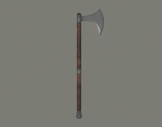 medieval axe 3D Модель .c4d .max .obj .3ds .fbx .stl .blend 