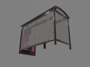bus stop Model 3D