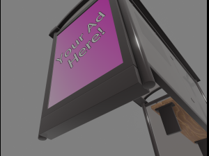 bus stop Model 3D