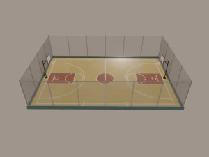 basketbalveld 3D Model