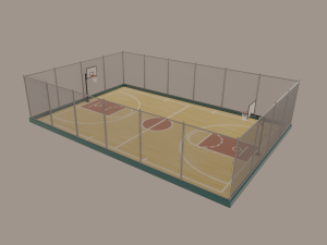 basketball court 3D मॉडल