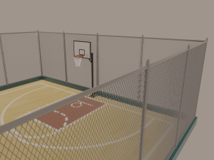 basketball court 3D मॉडल
