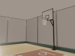 basketball court 3D मॉडल