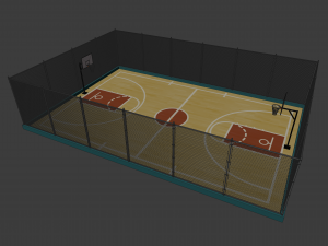 basketball court 3D मॉडल