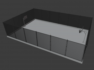 basketball court 3D मॉडल