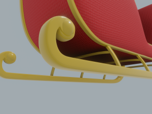 santa claus sleigh 3D Model