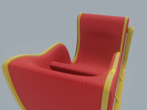 santa claus sleigh 3D Model