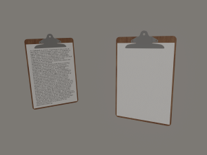 clipboard Model 3D