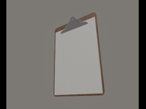 clipboard Model 3D