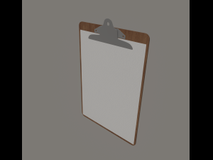 clipboard Model 3D