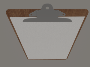 clipboard Model 3D