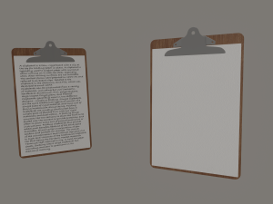 clipboard Model 3D