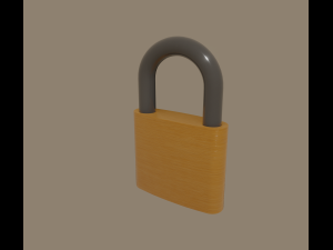 padlock Modello 3D