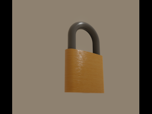padlock Modello 3D
