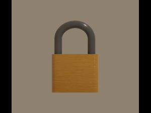 padlock Modello 3D