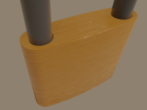 padlock Modello 3D
