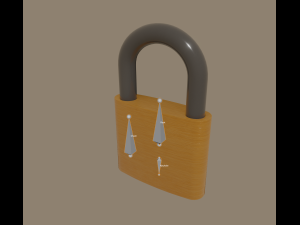 padlock Modello 3D