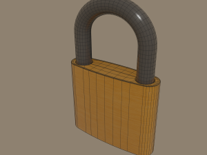 padlock Modello 3D