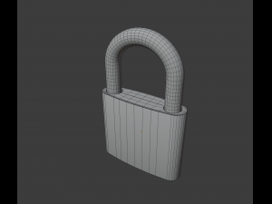 padlock Modello 3D