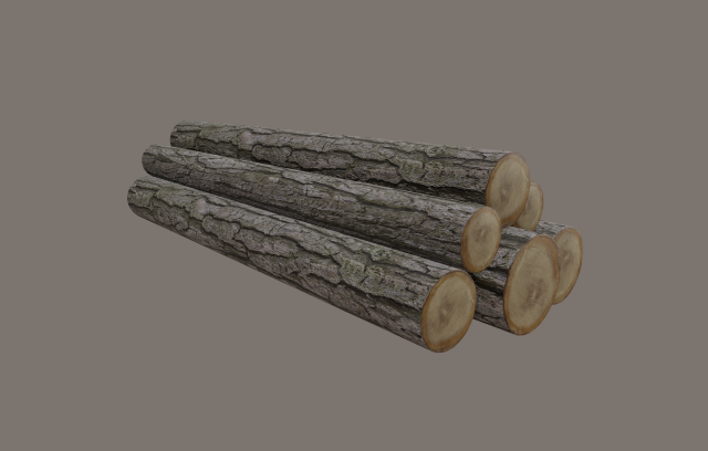logs 3D Модель .c4d .max .obj .3ds .fbx .stl .blend 