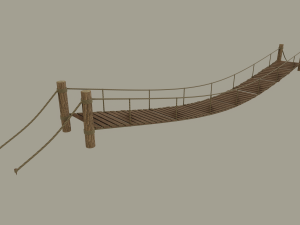 rope bridge 3Dモデル