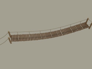 rope bridge 3Dモデル
