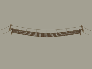 rope bridge 3Dモデル