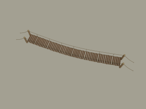 rope bridge 3Dモデル
