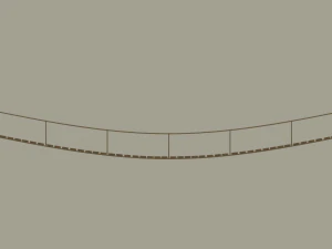rope bridge 3D Model