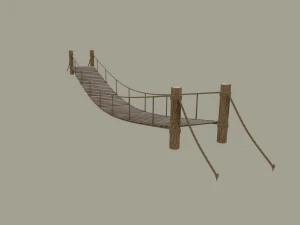 rope bridge 3D Model