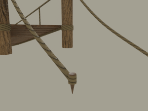rope bridge 3Dモデル